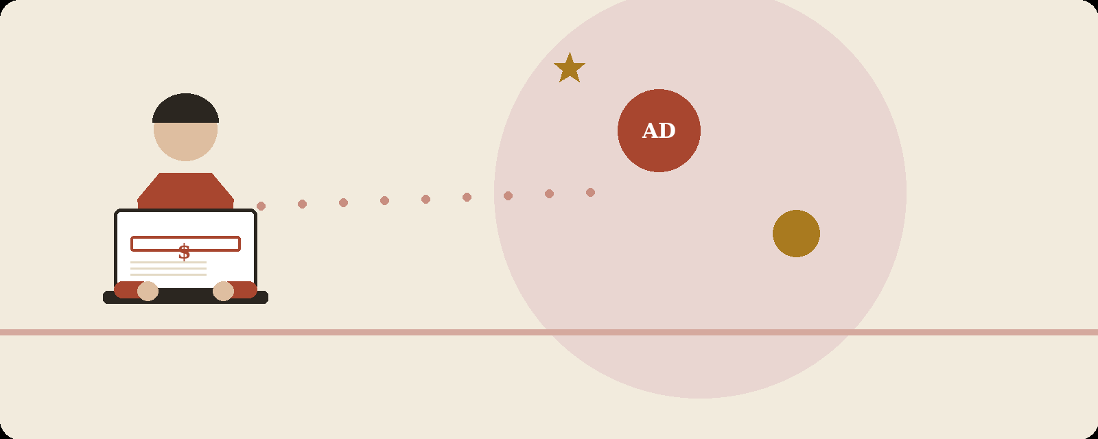 Illustration representing display advertising on your own website